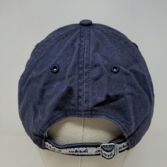 Adidas Men's Slideback Hat Blue Size OSFA Embroidered Logo 100% Cotton - Picture 5 of 9